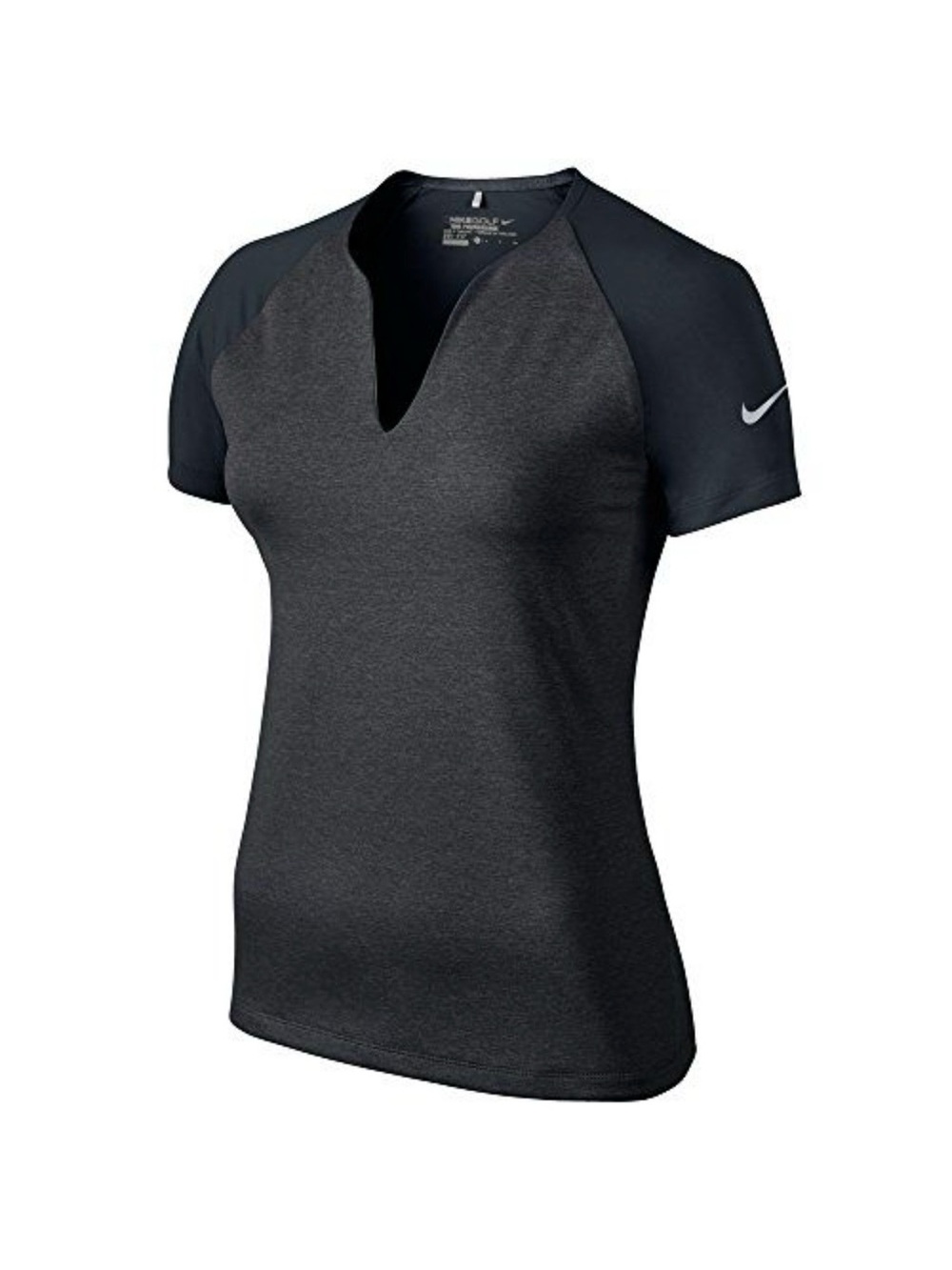 Nike Women’s Golf Grey & Black Polo Shirt Size XS